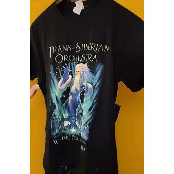 Trans Siberian Orchestra 2019 Winter Tour 2-Sided Black XL T-Shirt Excellent A99 - Picture 2 of 6